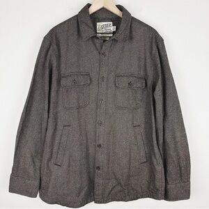 Grayer's Outdoor Garments Shirt Jacket Button Front Cotton
